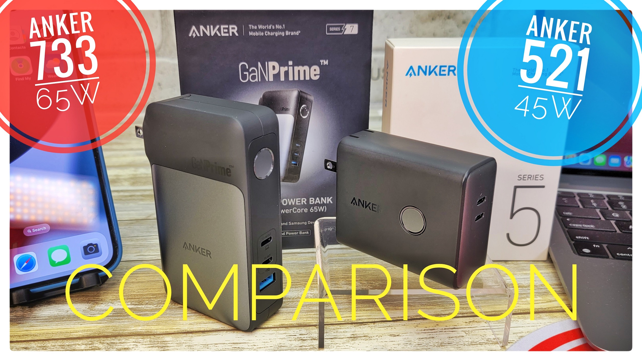 Watch Anker 733 vs Anker 521 Wall Charger & Power Bank All In One